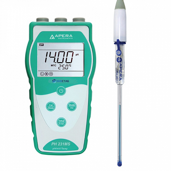 pH-метр портативный ЭКОСТАБ PH231MS