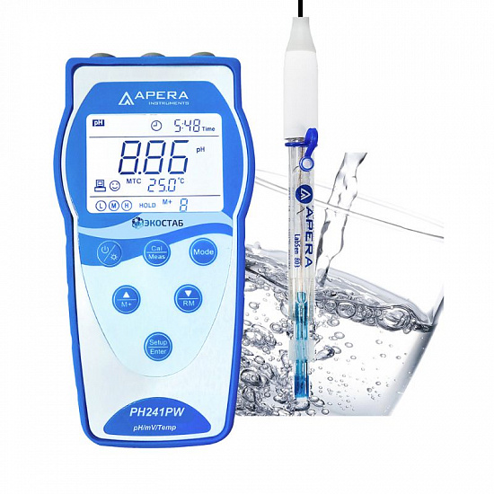 pH-метр портативный ЭКОСТАБ PH241PW