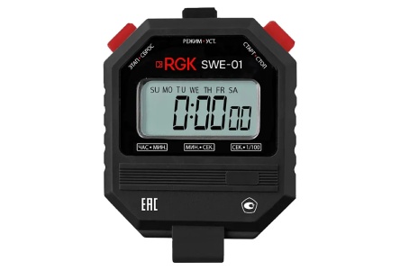 Секундомер электронный RGK SWE-01 с поверкой