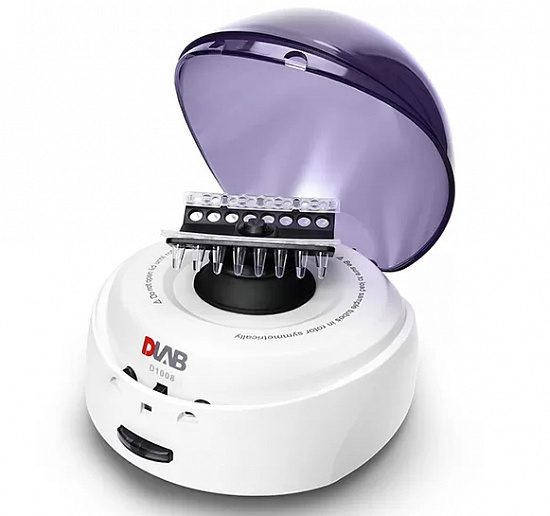 DLAB D1008 Микроцентрифуга, голубая крышка