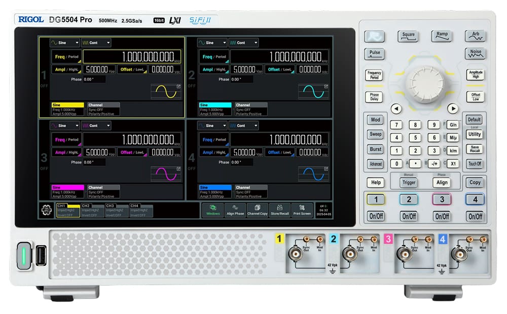 Генератор сигналов произвольной формы DG5504 Pro