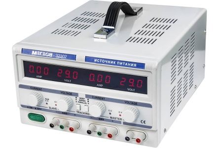Источник питания трехканальный МЕГЕОН 32302