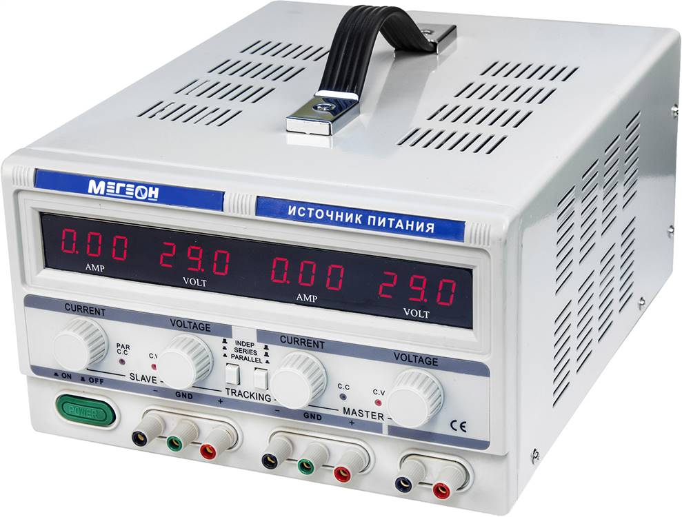 Источник питания трехканальный МЕГЕОН 32303