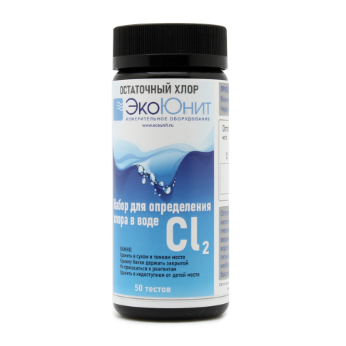 Тест-полоски для воды на свободный хлор ECO-CL