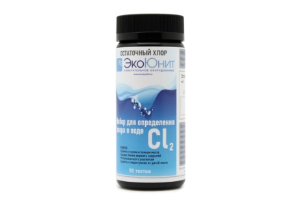 Тест-полоски для воды на свободный хлор ECO-CL
