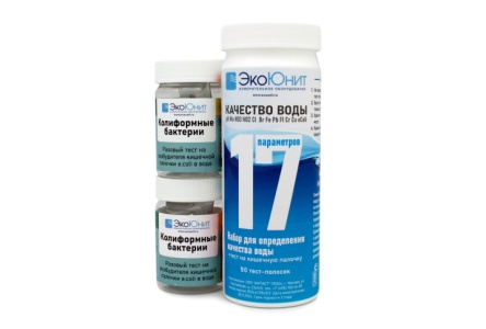 Тест на 17 параметров качества воды + бактериологический тест