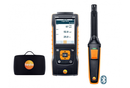 Testo 440 - Комплект с Bluetooth-зондом CO2 и кейсом