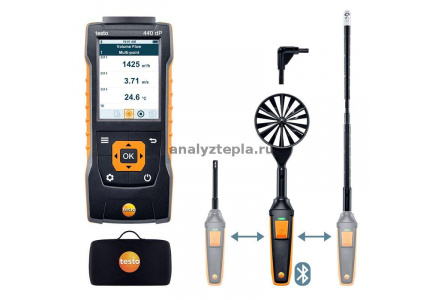 Testo 440 delta P - Комплект для вентиляции 2 с Bluetooth