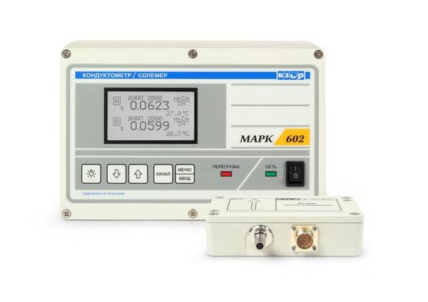 Стационарный кондуктометр-солемер МАРК-602