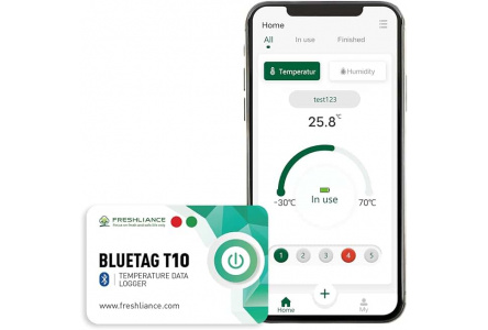 Логгер данных одноразовый стационарный модель BlueTag T10-В7 с Bluetooth